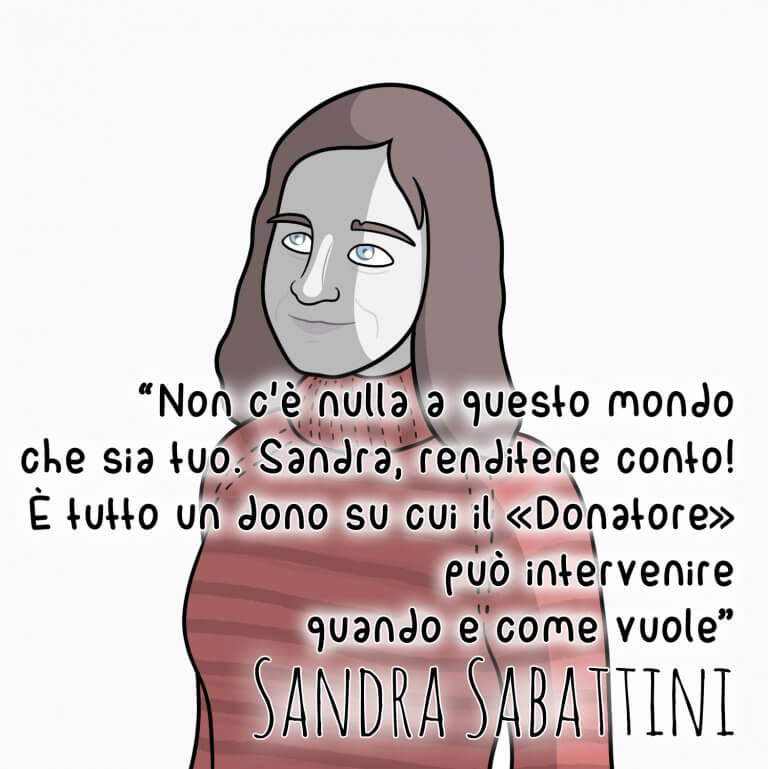 frasi cristiane Sandra Sabattini